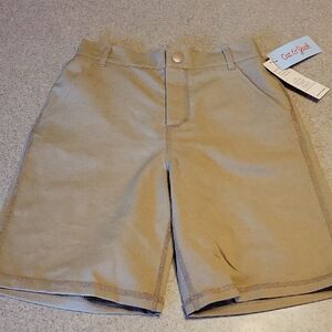 Cat & Jack Boys Adaptive Dry Khaki Shorts SIZE 8 NWT